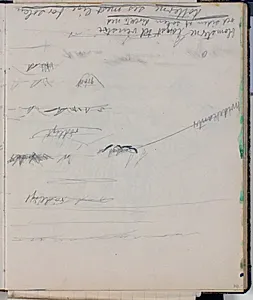 Landskabsstudie. Notater og farveangivelser by Niels Larsen Stevns