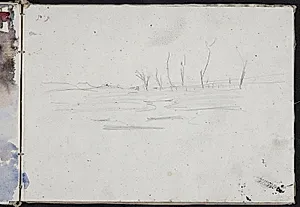 Landskabsstudie by J.A. Jerichau (II)