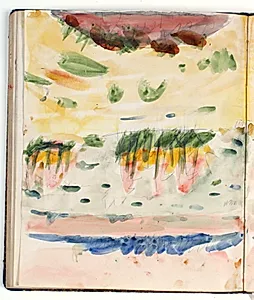 Landskabsstudie by Niels Larsen Stevns