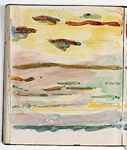 Landskabsstudie by Niels Larsen Stevns