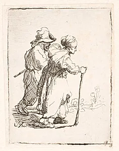 Landstrygere by Rembrandt van Rijn