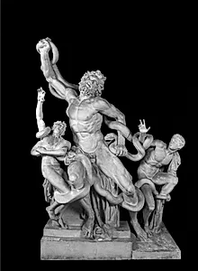 Laokoon og hans to sønner dræbes af slanger by Hagesandros, Polydoros og Athanodoros