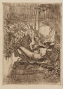 Leda med svanen by Kai Nielsen