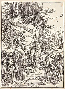 Legenden om de titusinde martyrer by Albrecht Dürer