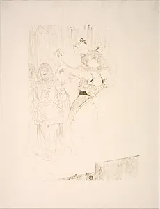 Lender Dansant le Pas du Boléro, dans Chilpéric by Henri de Toulouse-Lautrec