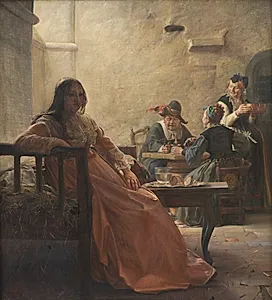 Leonora Christina i fængslet by Kristian Zahrtmann