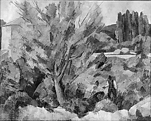Les bords de l'Arc près d'Aix-en-Provence by Luc-Albert Moreau