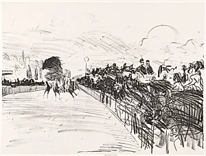 Les Courses by Édouard Manet