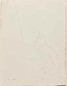 "Les jambes tendues et vibrantes ainsi que les cordes d'une viole ..." by Auguste Rodin