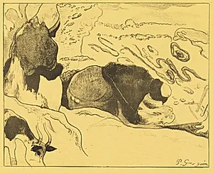 Les Laveuses by Paul Gauguin