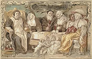 Lige børn leger bedst by Jacob Jordaens