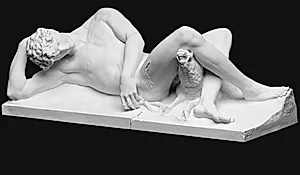 Liggende, døende Adonis by Michelangelo Buonarroti