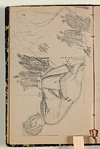 Liggende figur, skitser til figurkompositioner by Niels Larsen Stevns