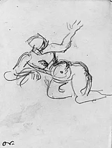 Liggende, gestikulerende kvinde by Emile Othon Friesz