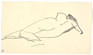 Liggende model by Isakson, Karl