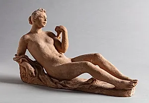 Liggende nøgen kvinde by Aristide Maillol