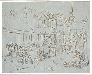 Ligvognstoget by Wilhelm Marstrand