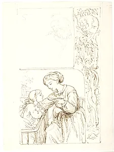 Lili får medicin by Lorenz Frølich