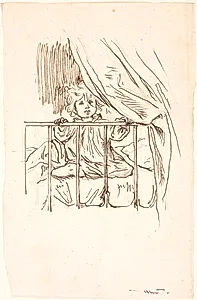 Lili i tremmeseng by Lorenz Frølich