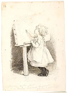 Lili maler by Lorenz Frølich