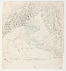 Lili sover ind by Lorenz Frølich