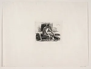 Lille badende mand by Carl Bloch