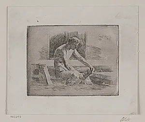 Lille badende mand by Carl Bloch