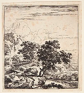 Lille bro mellem to bakker by Herman Naiwincx