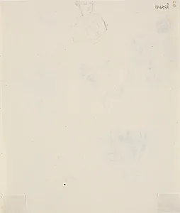 Lille portrætskitse af mand med ordensbånd. Beskåret by C.A. Lorentzen