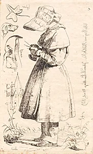 Lille Regine i Vallekilde by Johan Thomas Lundbye