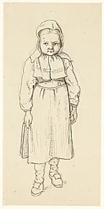 Lille svensk pige by Wilhelm Marstrand