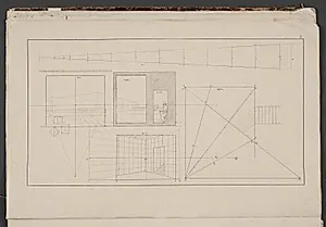 "Linearperspectiven". Tavle II by C.W. Eckersberg
