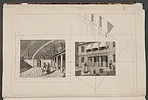 "Linearperspectiven". Tavle V by C.W. Eckersberg