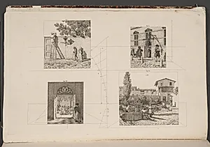 "Linearperspectiven". Tavle VI by C.W. Eckersberg