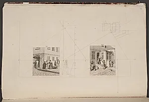 "Linearperspectiven". Tavle VII by C.W. Eckersberg