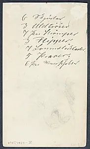 Liste over tøj, udvisket ansigt by Albert Gottschalk