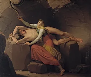 Loke og Sigyn by C.W. Eckersberg
