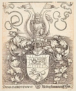 Lorenz Staiber's våben by Albrecht Dürer