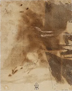 Løse figurrids i blyant og sepia. by Nicolai Abildgaard