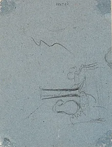 Løst rids af en opstilling med vase og kande by Heinrich Dittmers