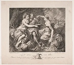 Lot og hans døtre by J.M. Preisler