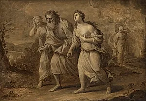Loth med sine døtre by Anton Raphael Mengs