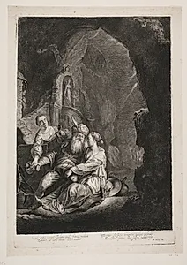 Loth og hans døtre by Albert Haelwegh