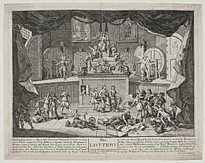 Lotteriet by William Hogarth