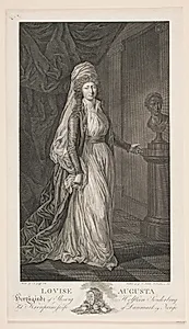 Louise Augusta, Hertuginde af Slesvig Holsteen Sønderborg by Gerhard Ludvig Lahde