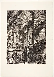 Løvereliefferne by Giovanni Battista Piranesi