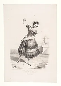 Lucile Grahn i Cachucha by Emil Ditlev Bærentzen