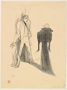 Lugné Poë et Berthe Bady dans L'Image by Henri de Toulouse-Lautrec