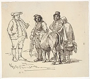 Lysthavere til koen by Wilhelm Marstrand