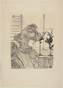 Madame Le Margoin, Modiste by Henri de Toulouse-Lautrec
